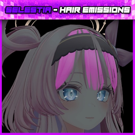 SELESTIA - Hair Emissions - 3 Maps - Glow in the dark