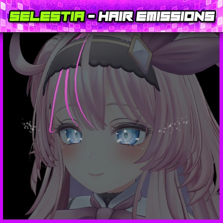 SELESTIA - Hair Emissions - 3 Maps - Glow in the dark