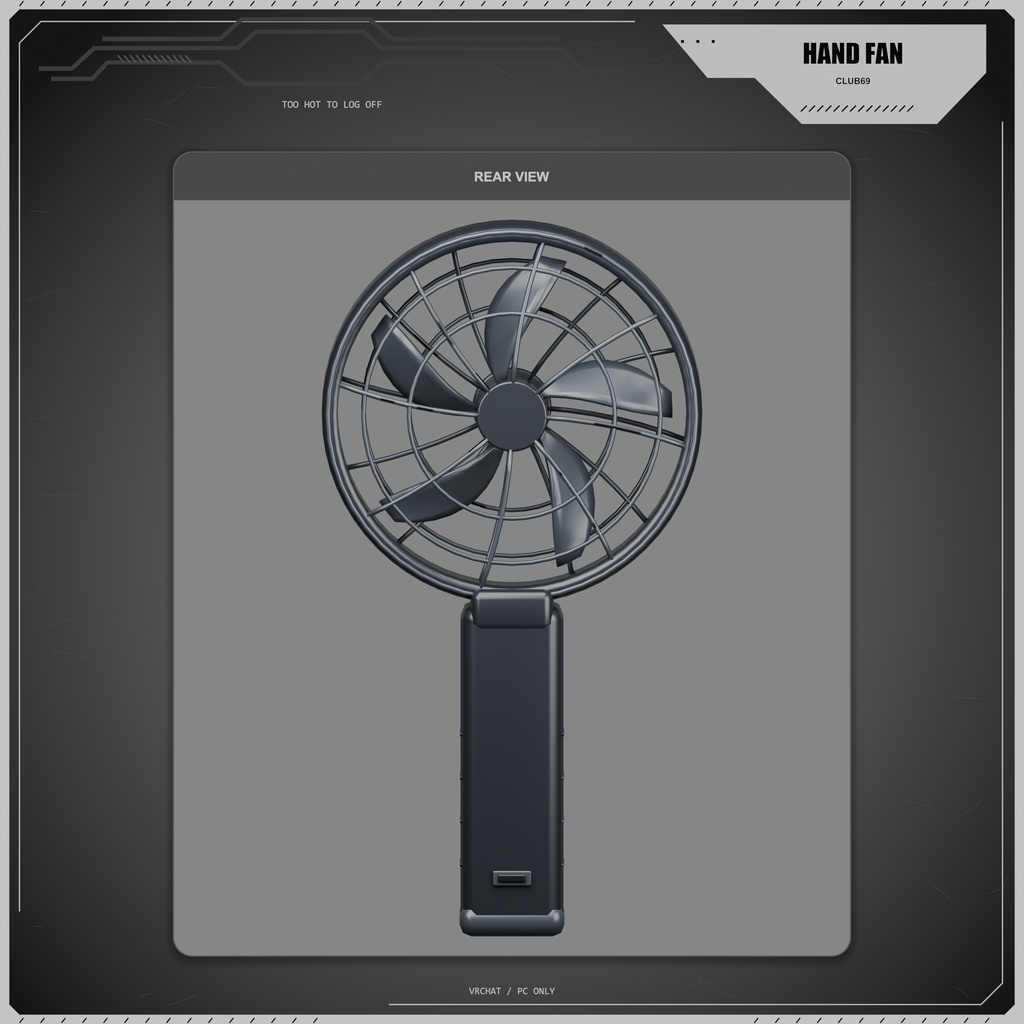 ORIGINAL CLUB69 HAND FAN | VRCHAT