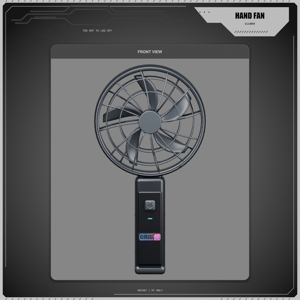 ORIGINAL CLUB69 HAND FAN | VRCHAT