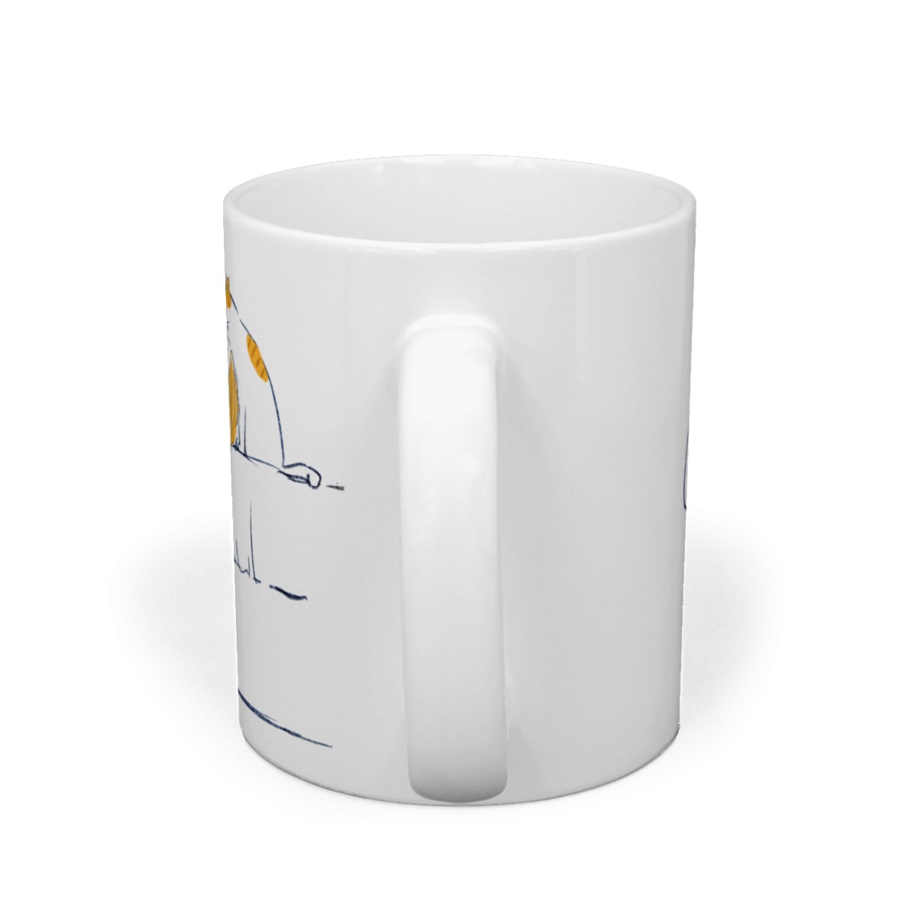 猫と女の子のマグカップ