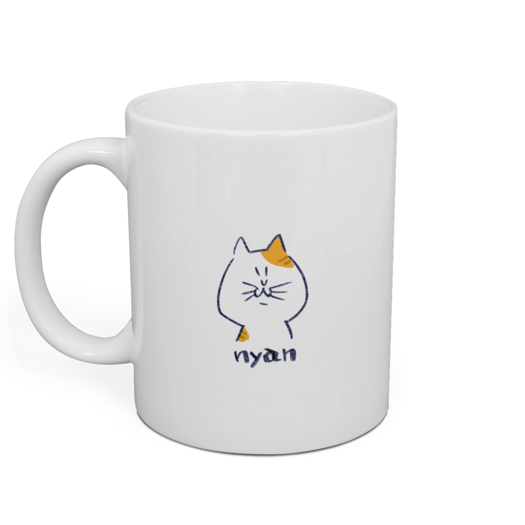 猫と女の子のマグカップ