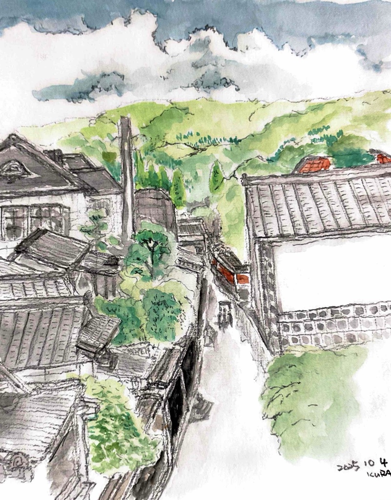 Kurashiki Watercolor Sketch | 倉敷美観地区 水彩画