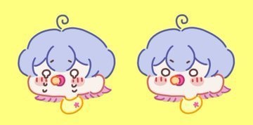 バブいつか両面アクリルキーホルダー