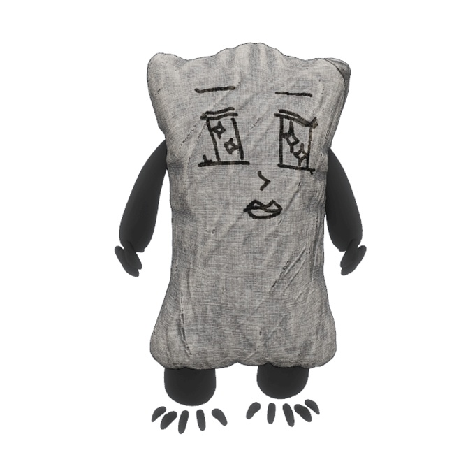 袋をかぶっているアバター