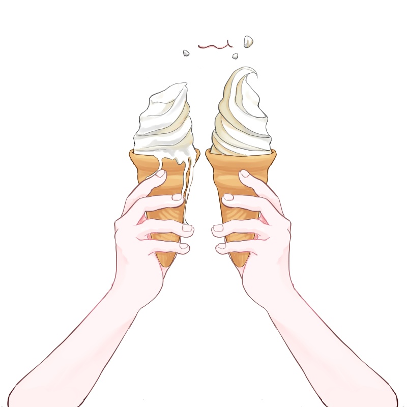 【VTuber】ソフトクリーム 手素材