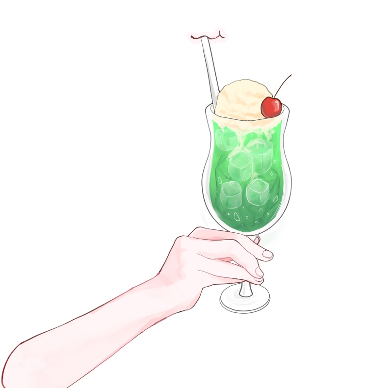 【VTuber】クリームソーダ 手素材