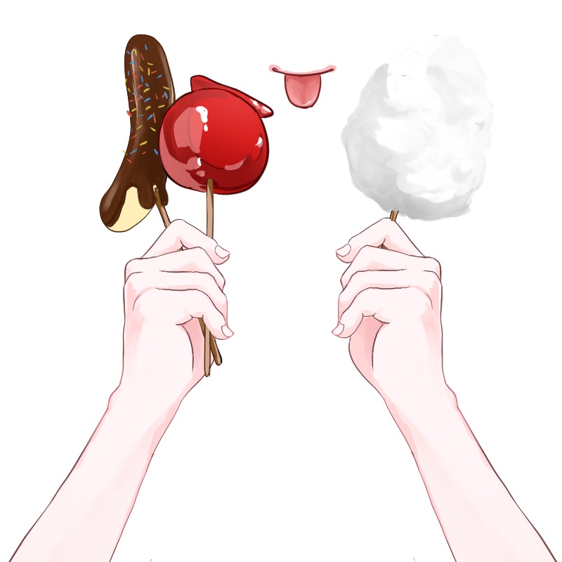 【VTuber】夏祭り 手素材