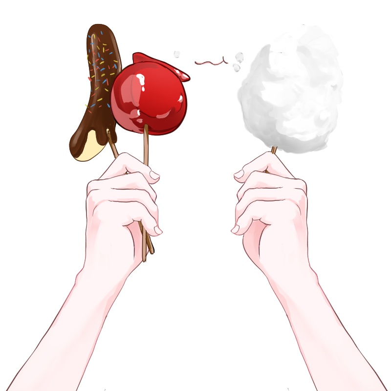 【VTuber】夏祭り 手素材