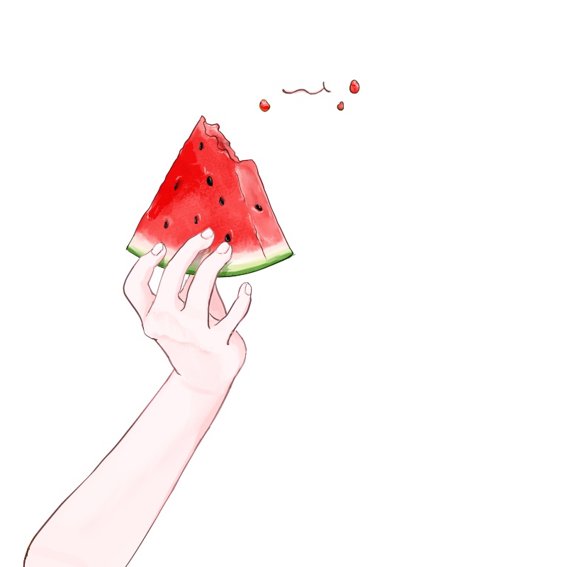 【VTuber】スイカ 手素材