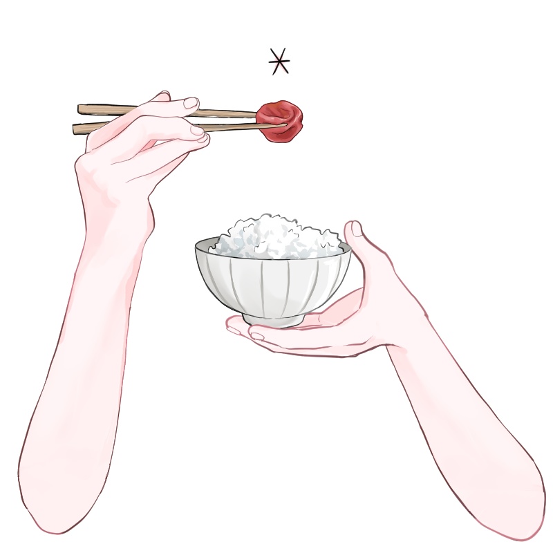 【VTuber】梅干しごはん 手素材