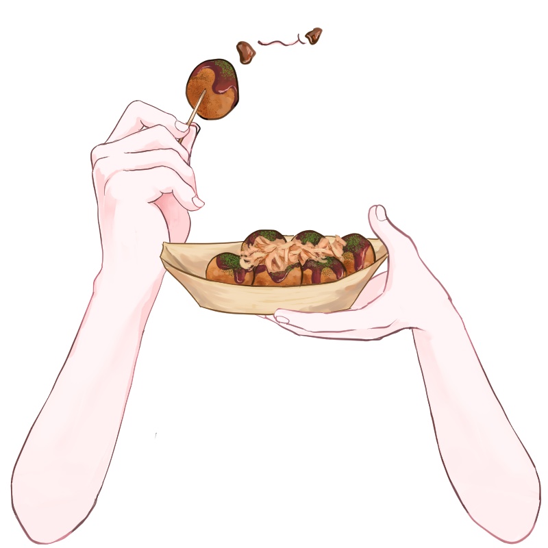 【VTuber】たこ焼き 手素材