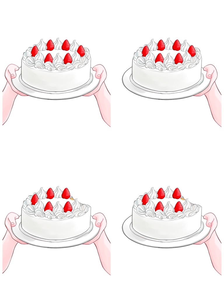 【VTuber】ホールケーキ 手素材