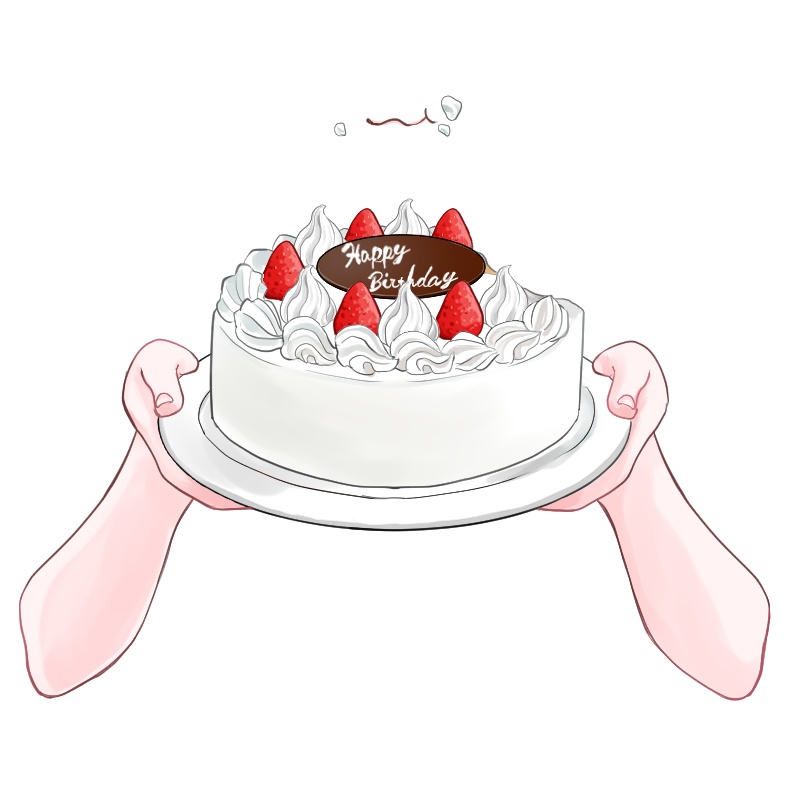 【VTuber】ホールケーキ 手素材