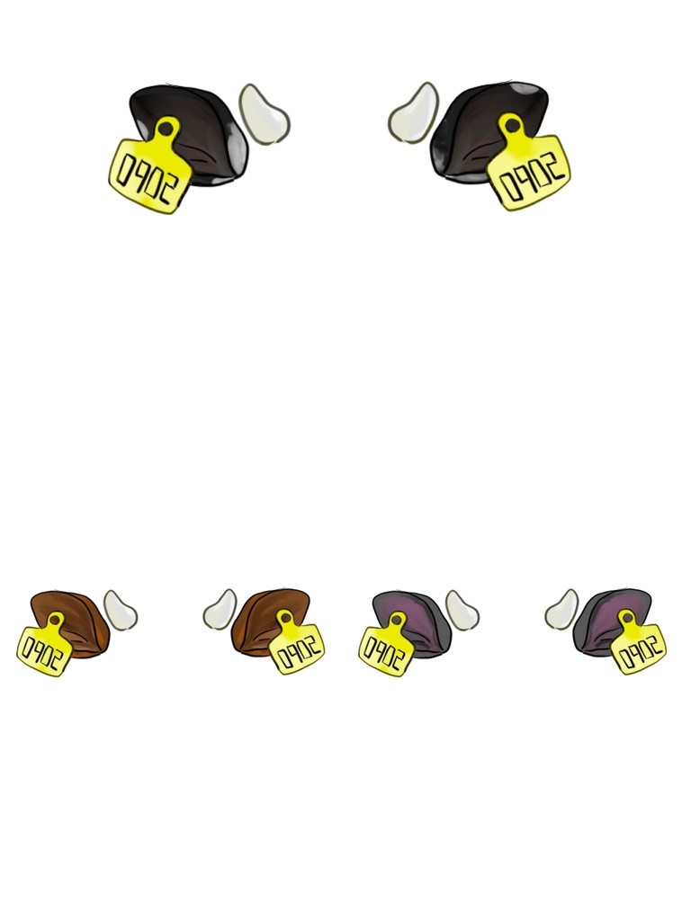 【VTuber】牛乳 手素材