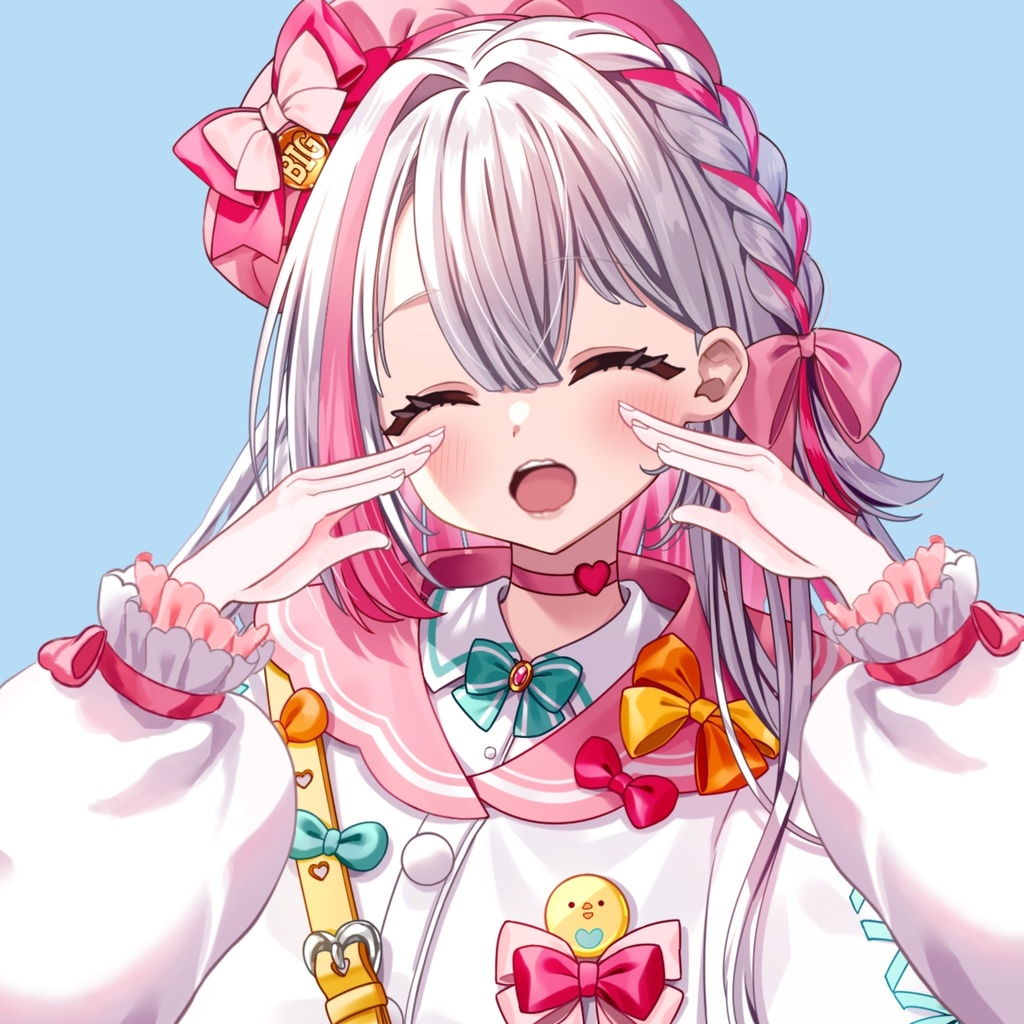 【VTuber】犬耳・泣きポーズ 手素材