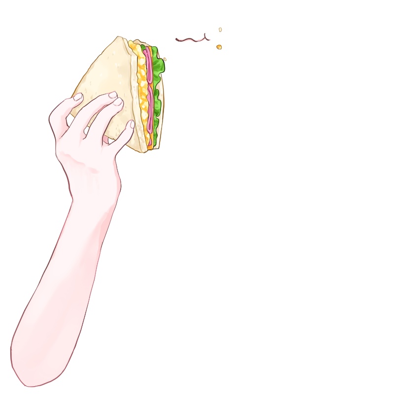 【VTuber】サンドイッチ 手素材
