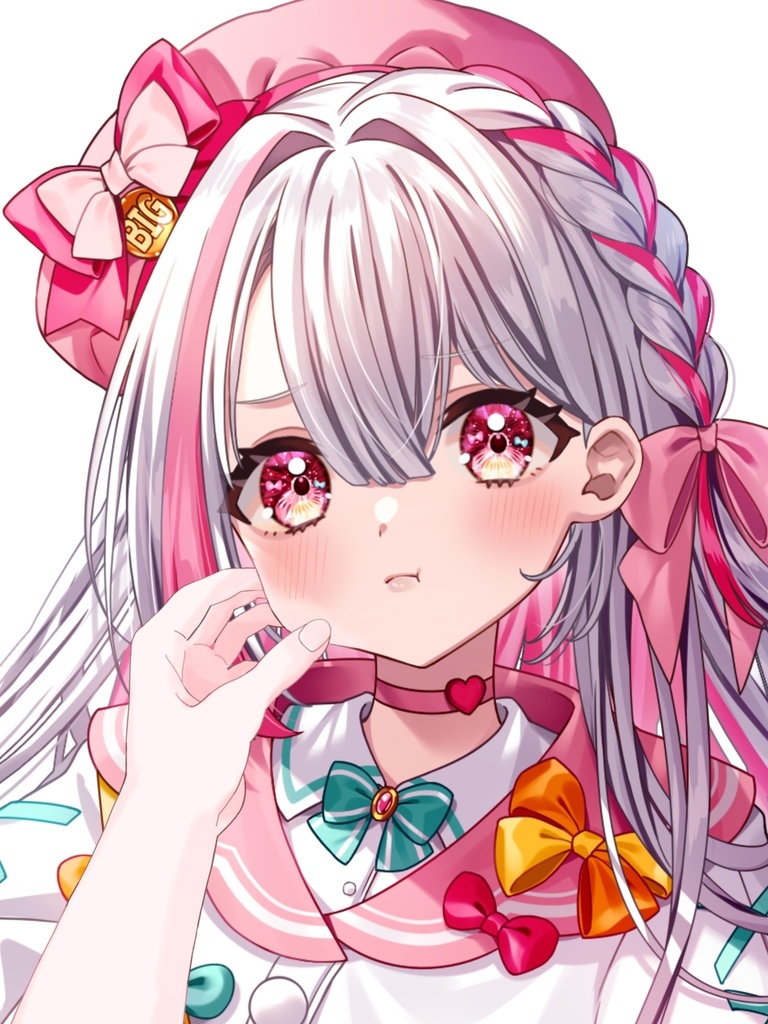 【VTuber】ほっぺつままれ 手素材