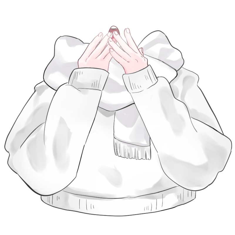 【VTuber】冬長袖 手素材