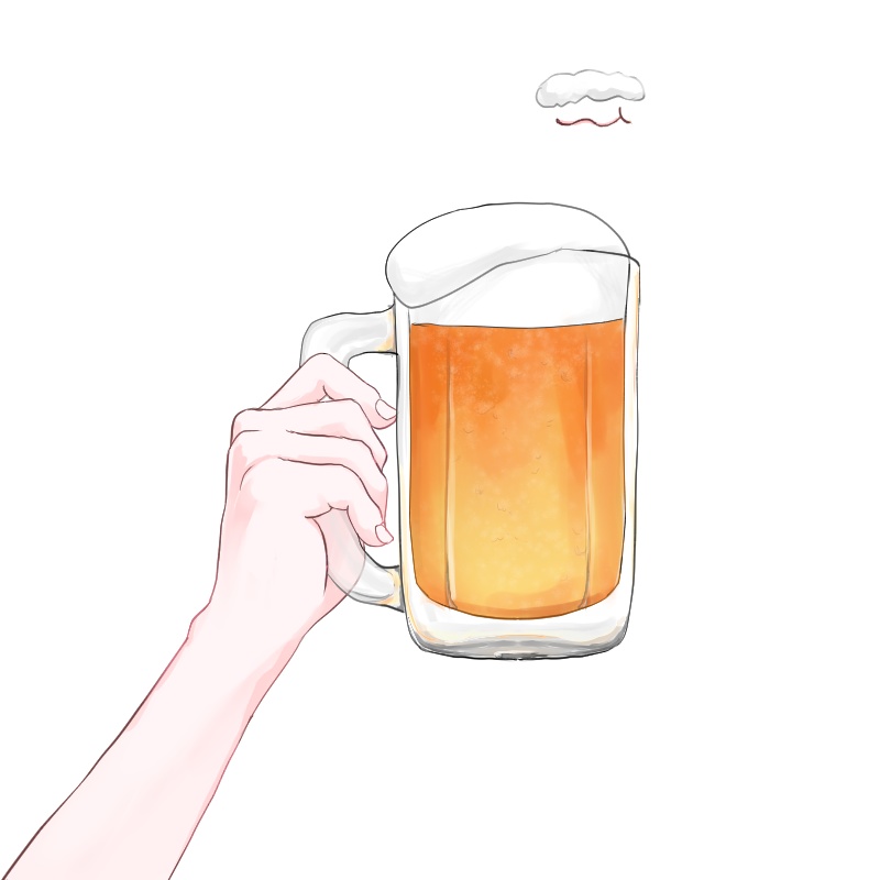 【VTuber】瓶ビール 手素材