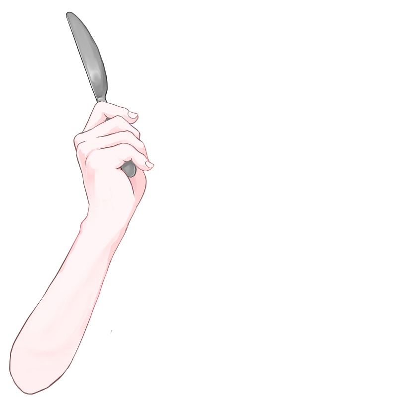 【VTuber】手素材6種(ナイフ、フォーク、つまむ、つかむ、箸、スプーン(あーん))