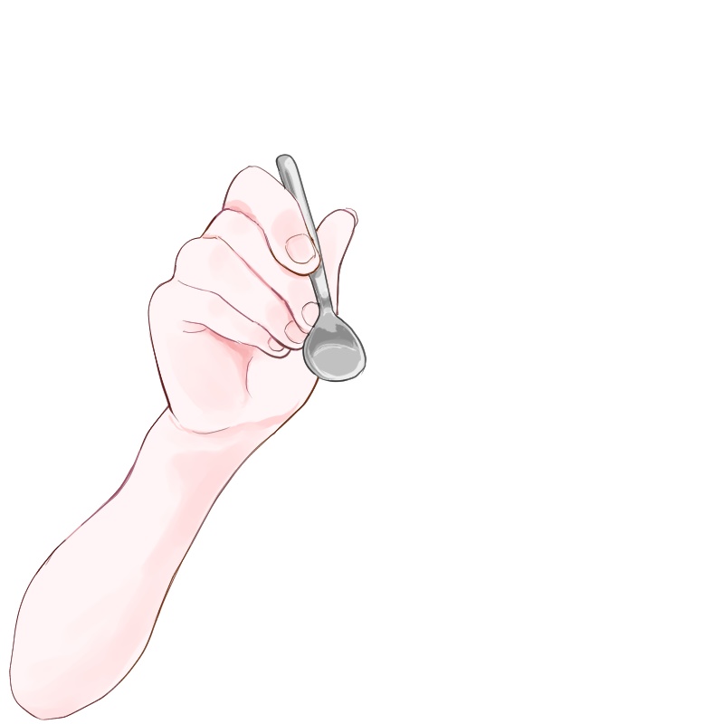 【VTuber】手素材6種(ナイフ、フォーク、つまむ、つかむ、箸、スプーン(あーん))