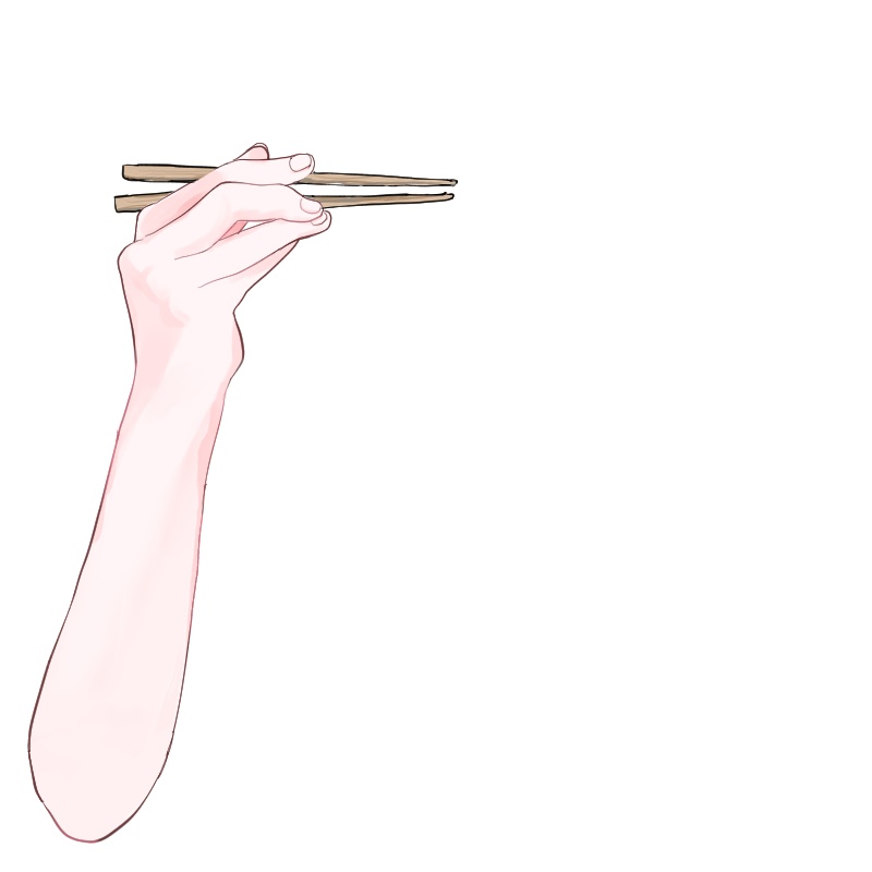 【VTuber】手素材6種(ナイフ、フォーク、つまむ、つかむ、箸、スプーン(あーん))