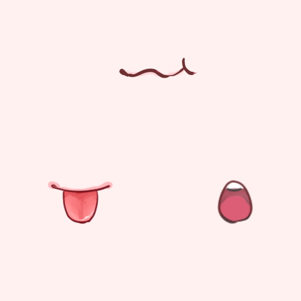 【VTuber】口素材3種