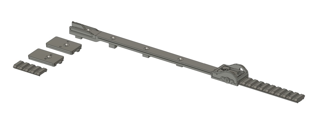 CA870トップレール & フロントサイトマウント