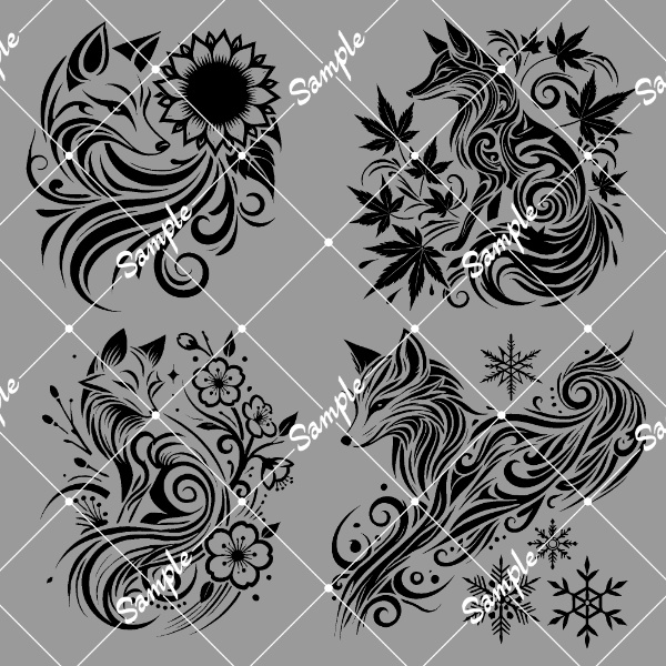 【VRChat想定】風狐四季