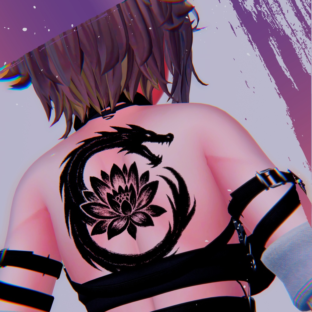 【VRChat想定】幽花龍印