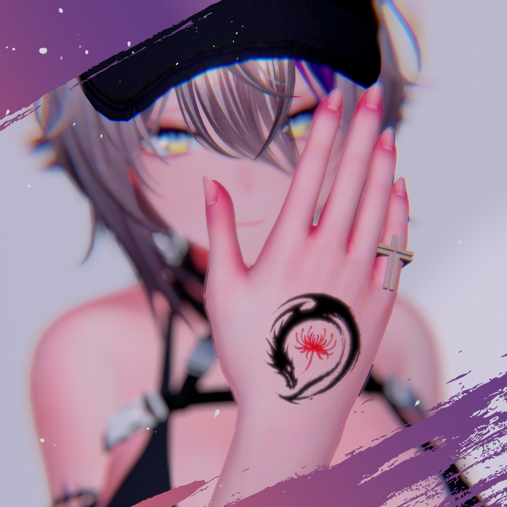 【VRChat想定】幽花龍印