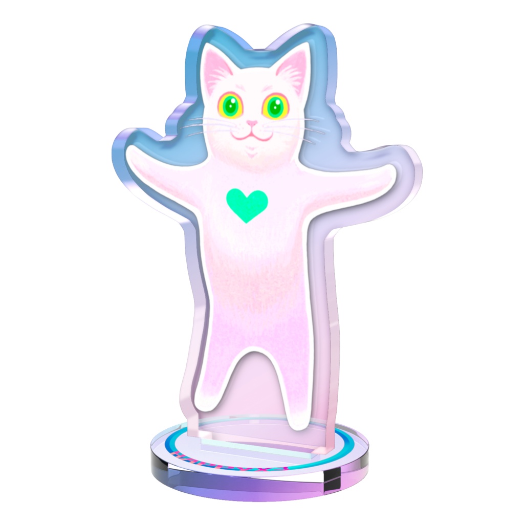 ハピハピネッコのオーロラアクスタ