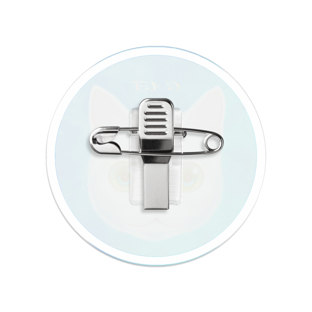 ネッコフェイスのアクリルバッジ