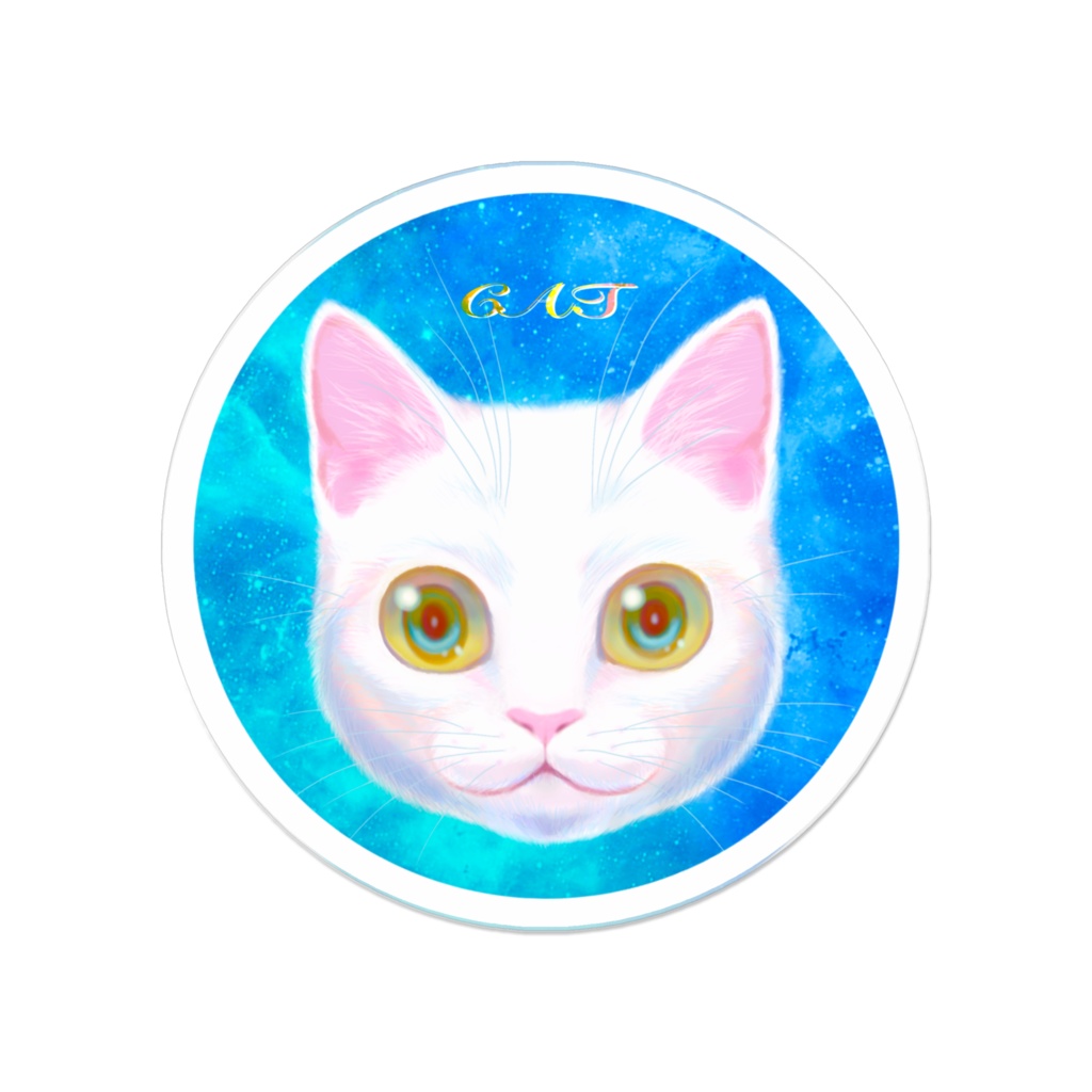 ネッコフェイスのアクリルバッジ