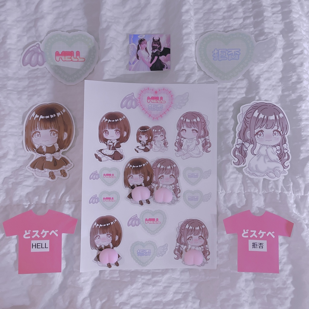 HELL♡拒否 1stコラボ 超豪華シールセット🪽✨