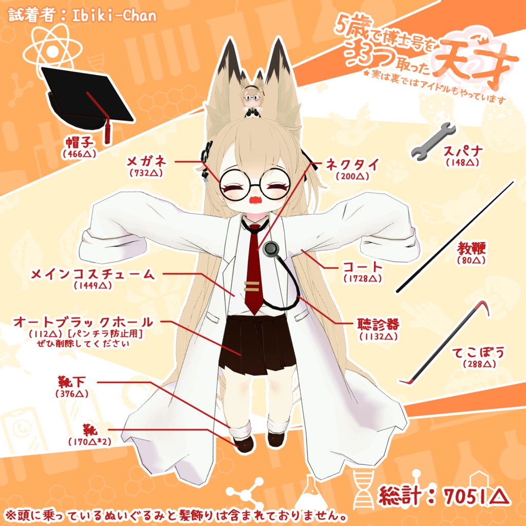 「7アバター対応」はかせ服 「5歳で博士号を3つ取った天才、実は裏ではアイドルもやっています」