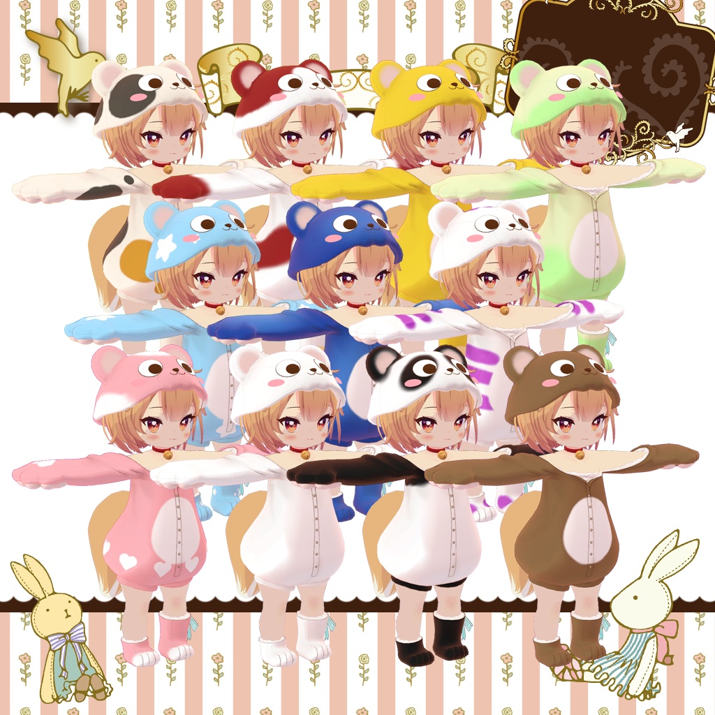 「7アバター対応」HeHのきぐるみ