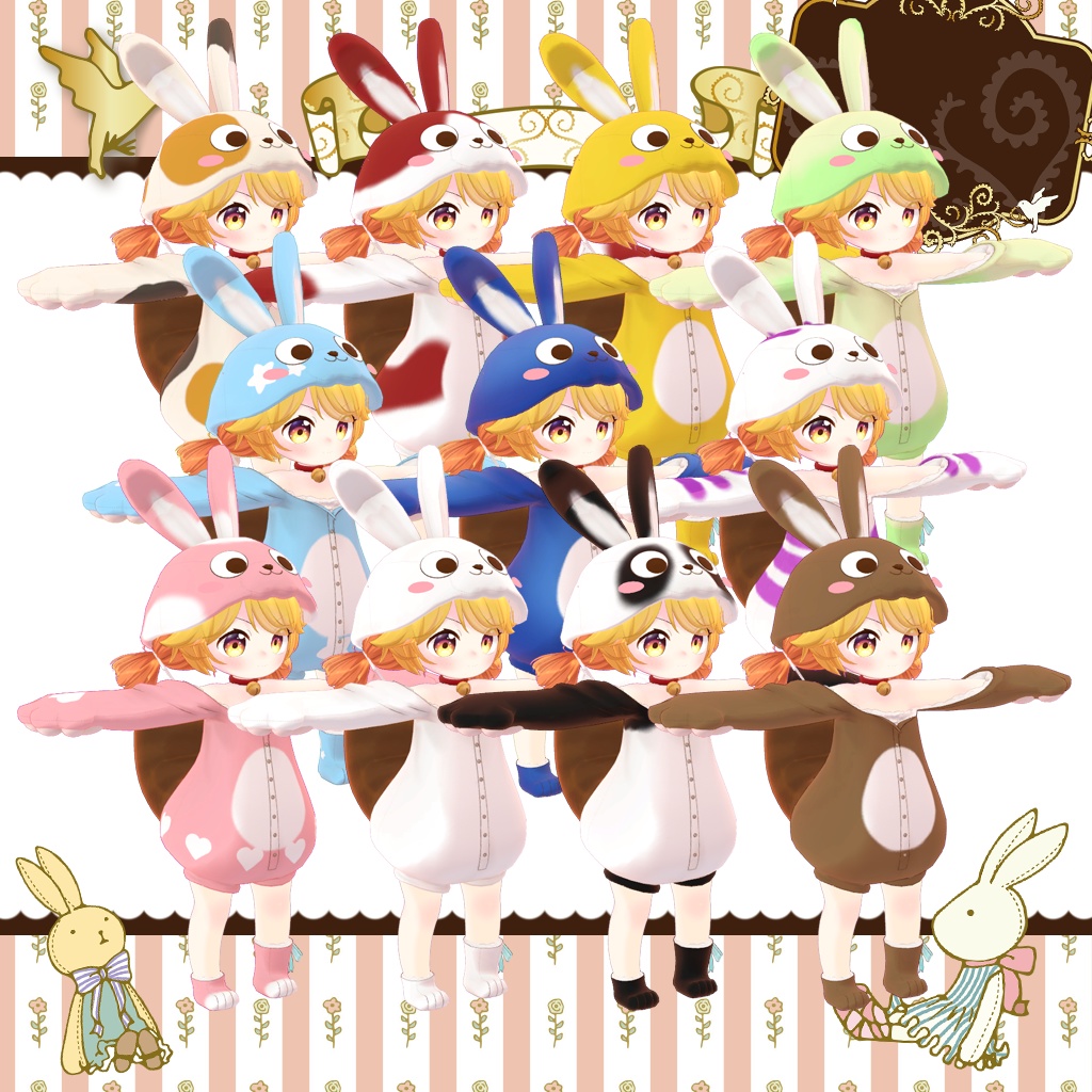 「7アバター対応」HeHのきぐるみ