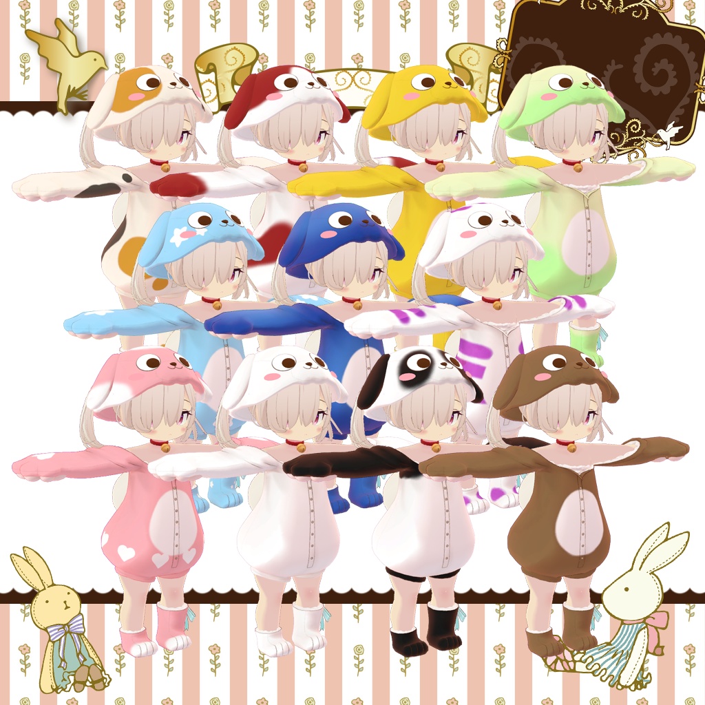 「7アバター対応」HeHのきぐるみ