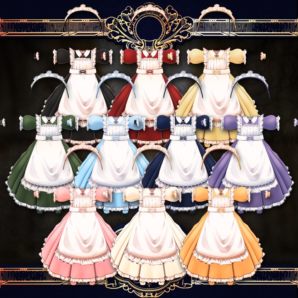 「9アバター対応」戦闘メイドセット