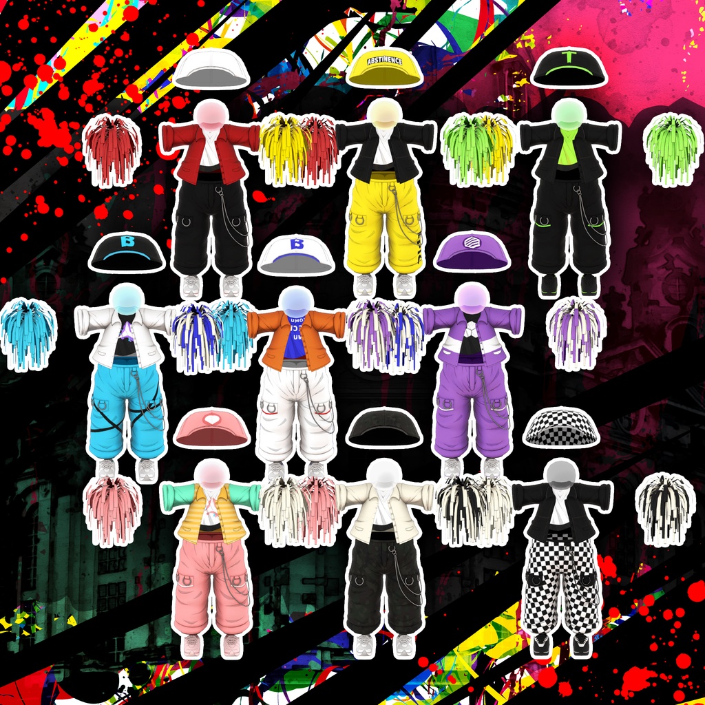 【8アバター対応】Hiphop服