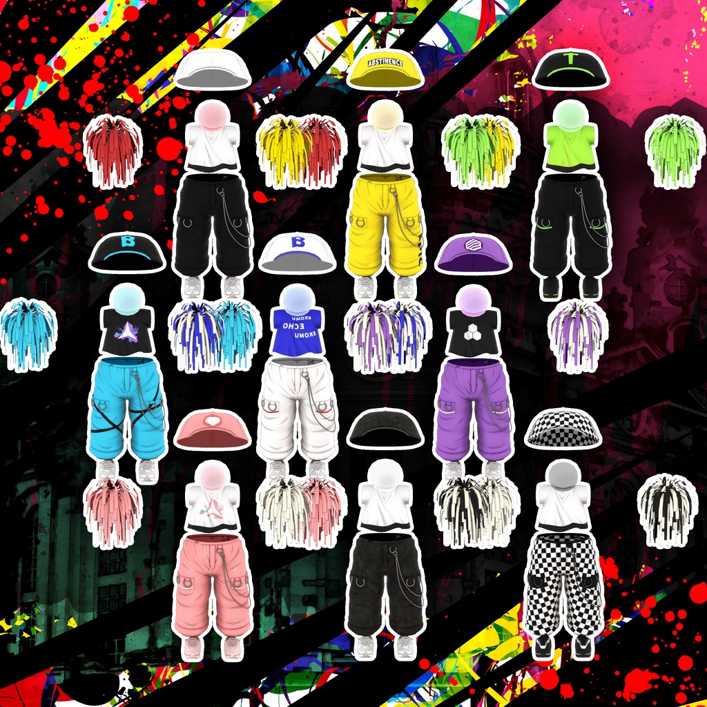 【8アバター対応】Hiphop服