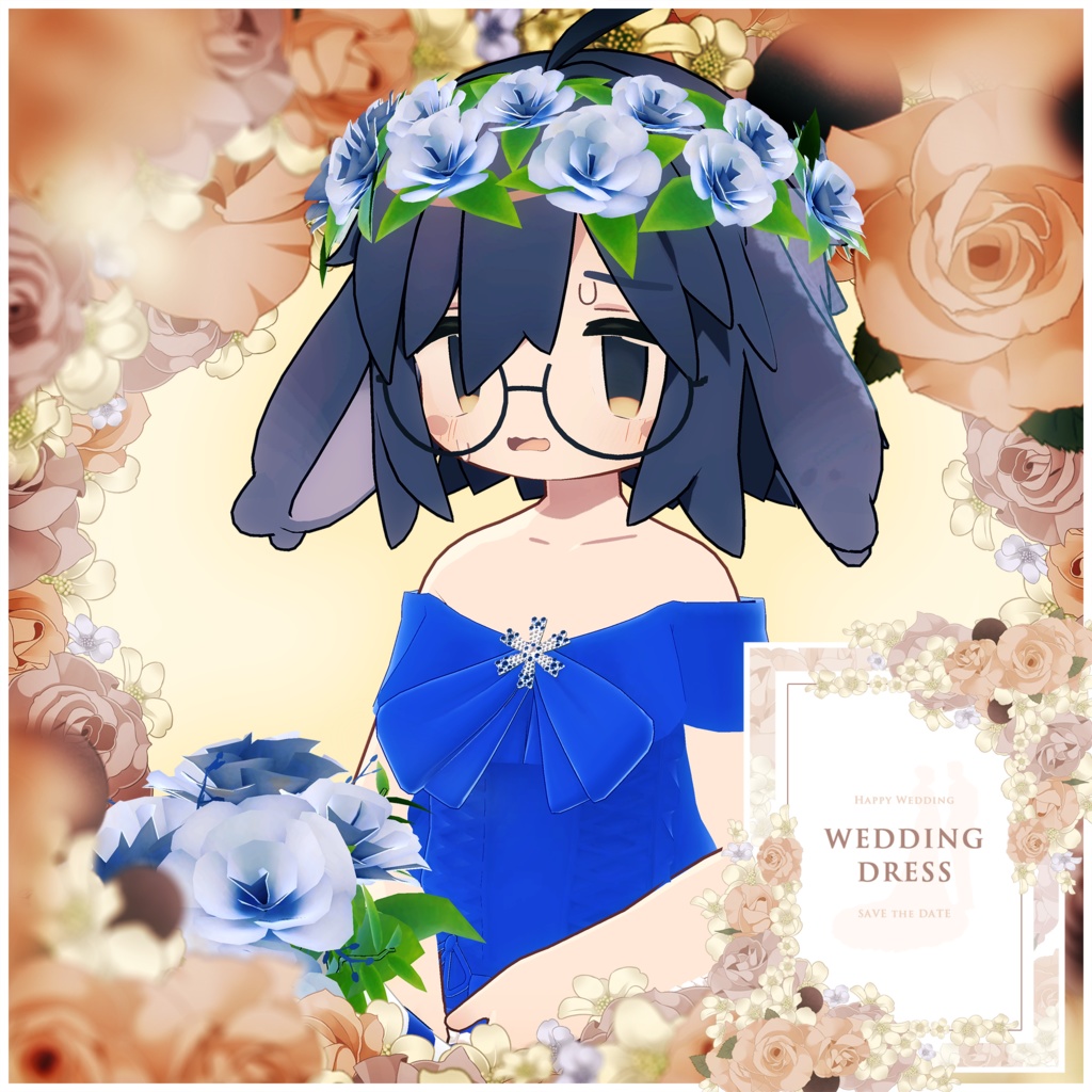 【8アバター対応】花嫁ドレス