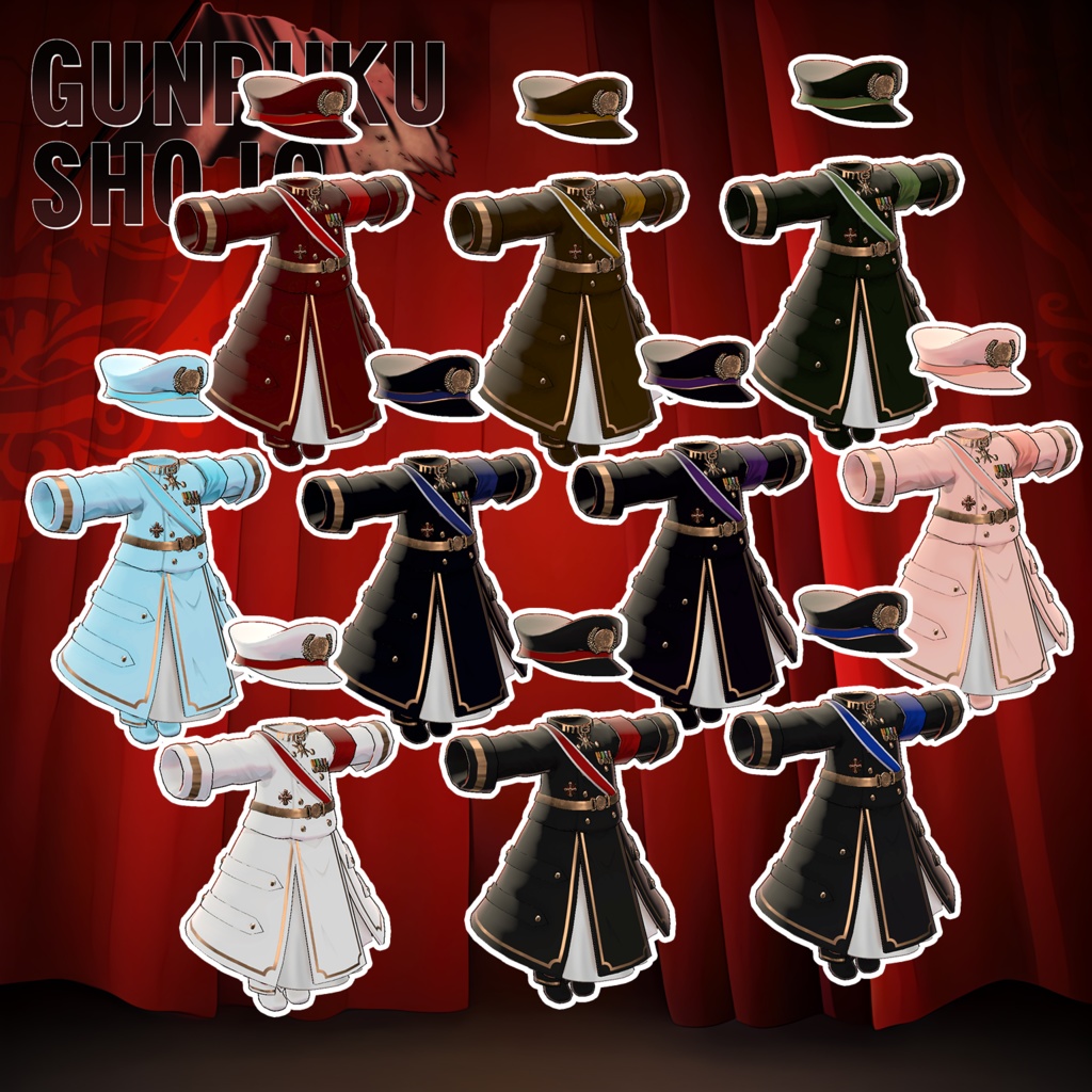 【10アバター対応】HeHの軍服少女