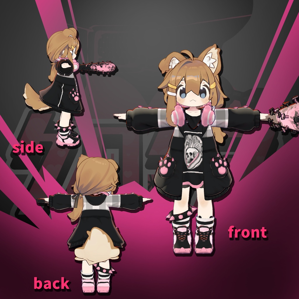 【12アバター対応】クロクマ