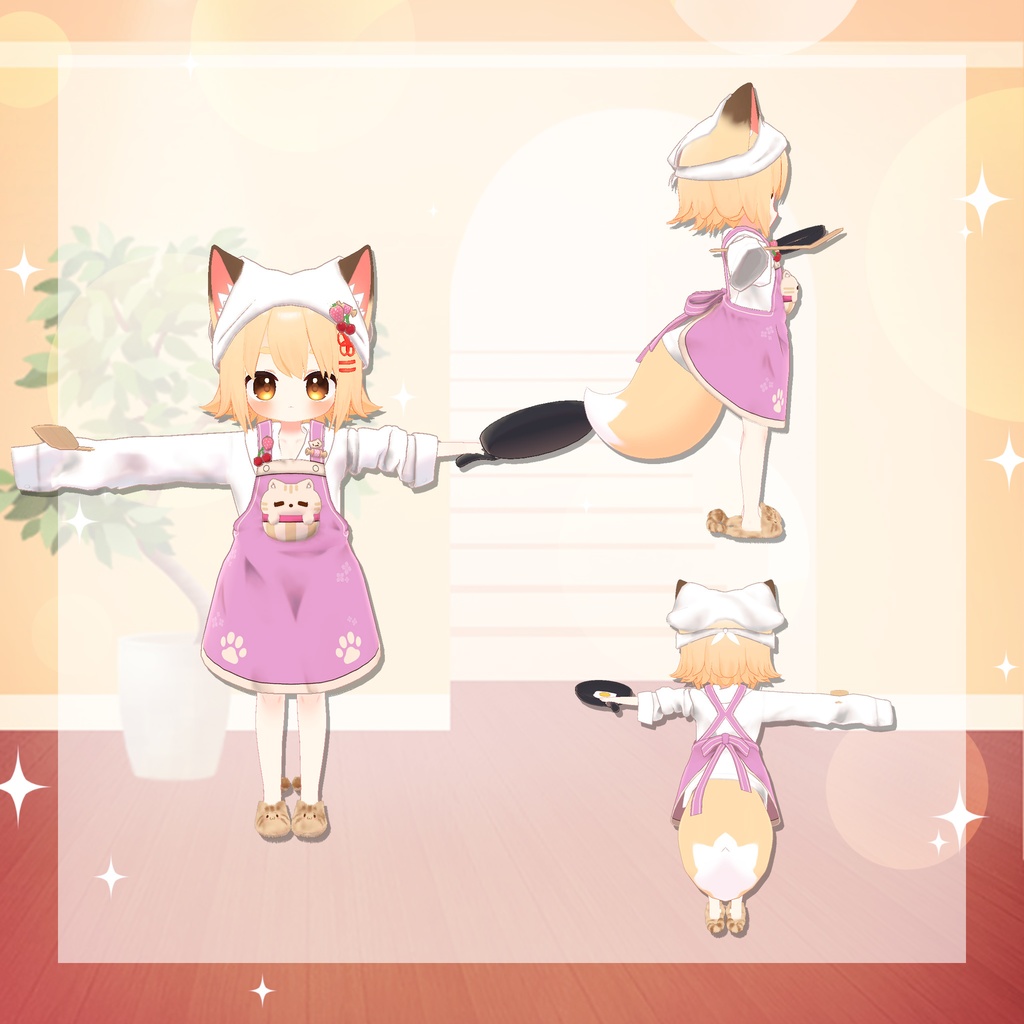 【12アバター対応】へへのオーバーエプロン