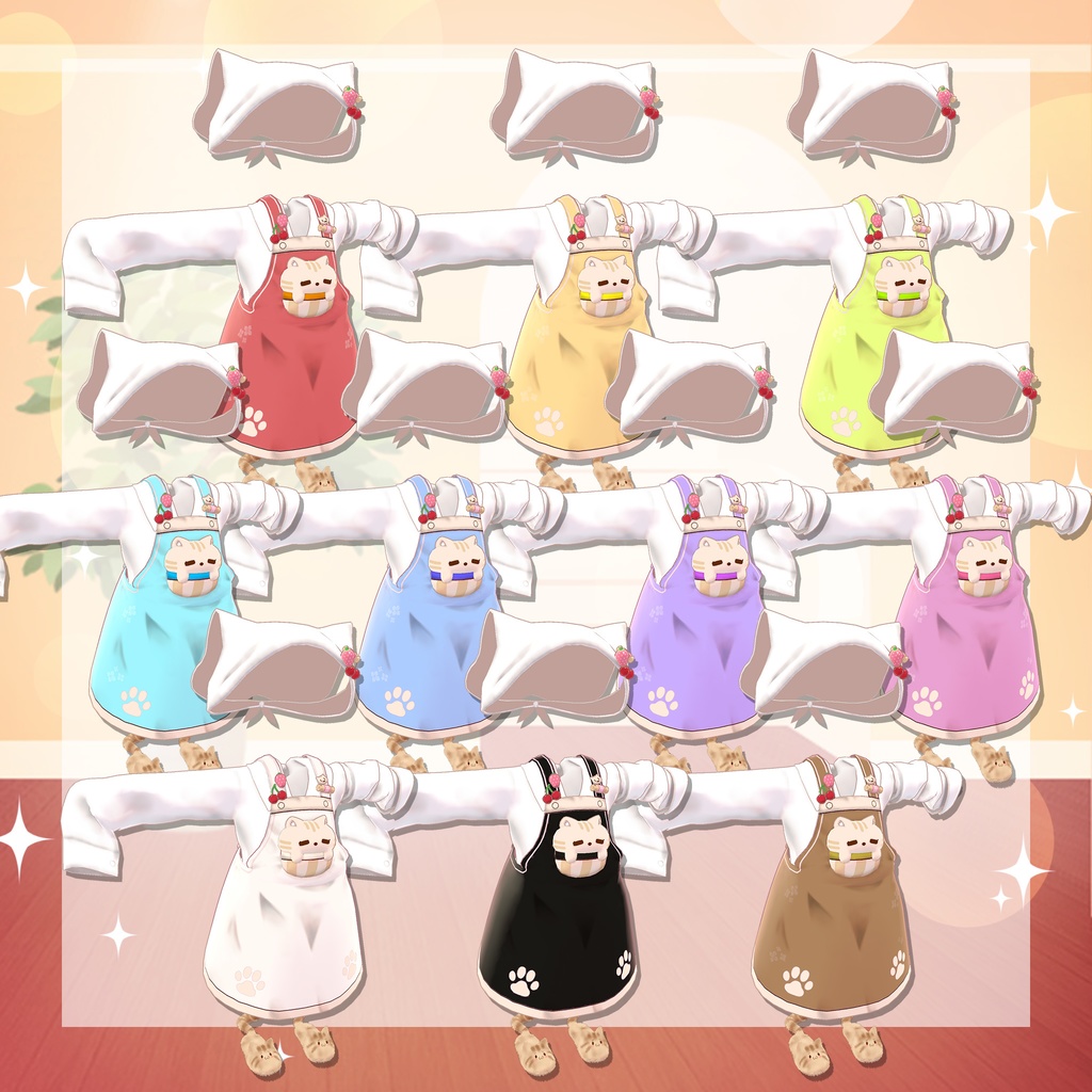 【12アバター対応】へへのオーバーエプロン