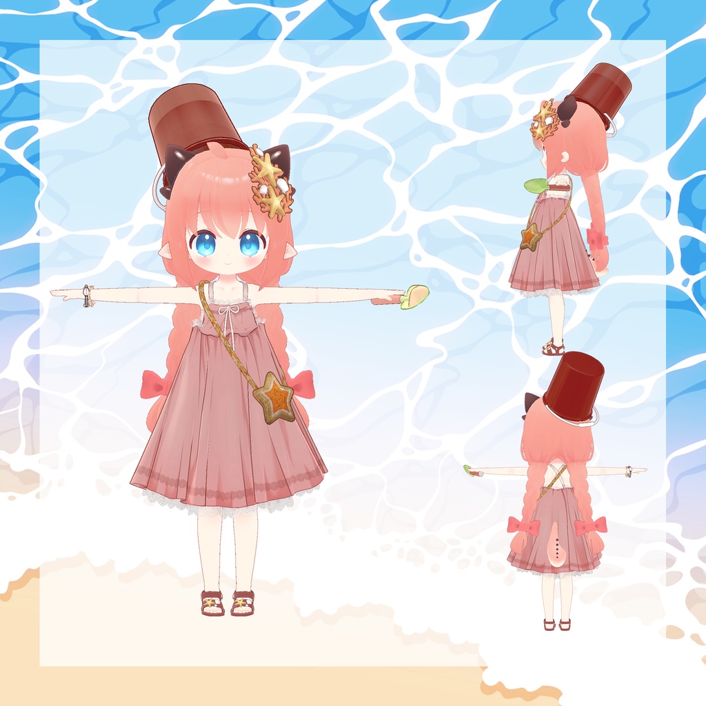 【13アバター対応】海のサンシャイン ワンピース