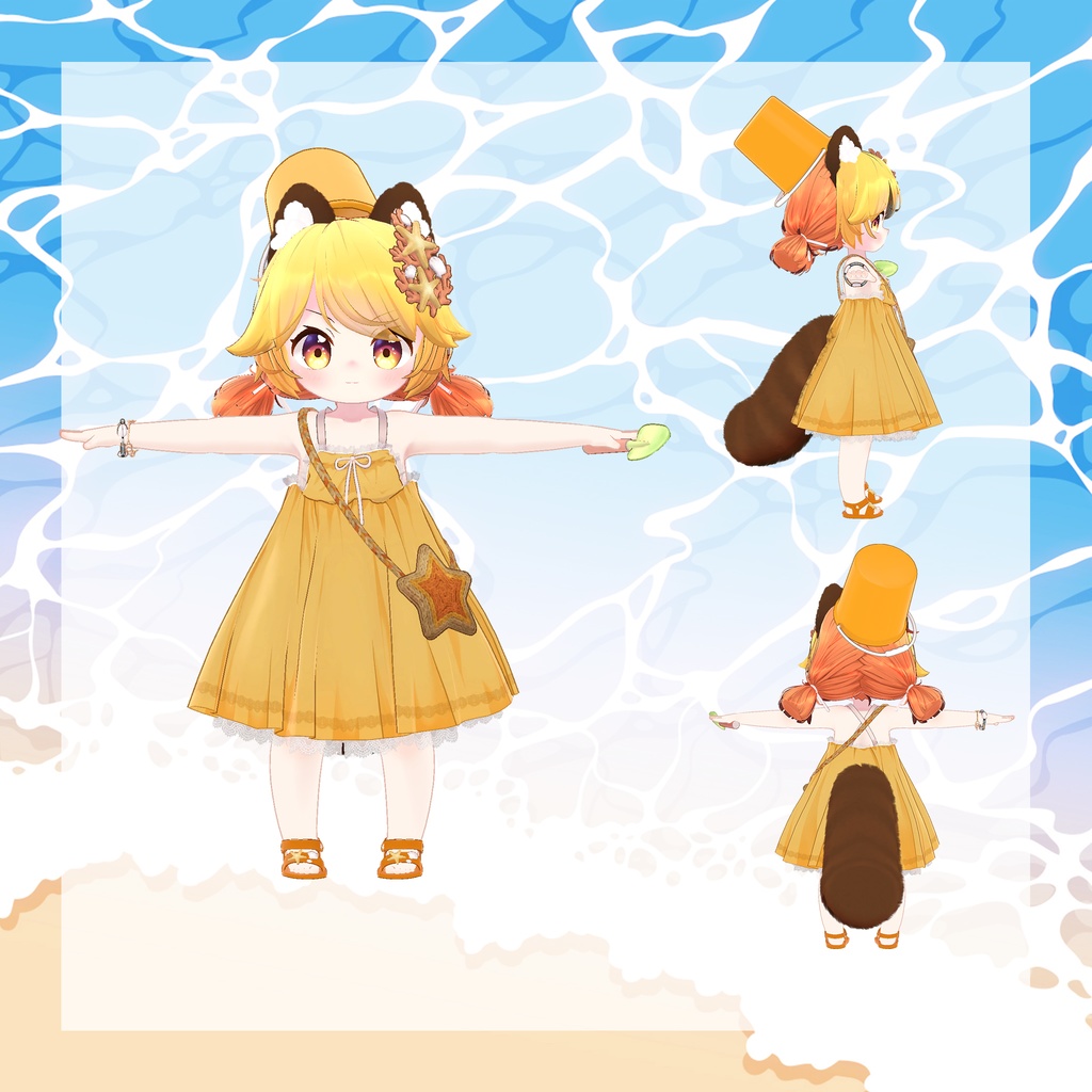 【13アバター対応】海のサンシャイン ワンピース